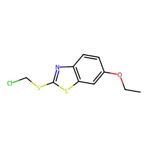 2-[(Chloromethyl)sulfanyl]-6-ethoxy-1,3-benzothiazole structure