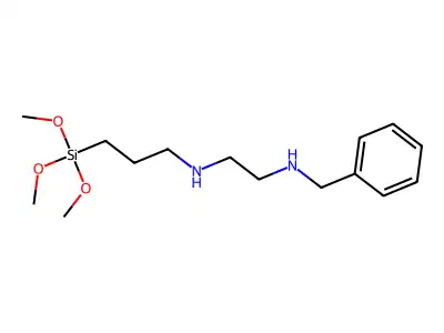 N'-benzyl-N-(3-trimethoxysilylpropyl)ethane-1,2-diamine structure