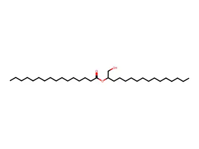 1-(Hydroxymethyl)pentadecyl palmitate structure