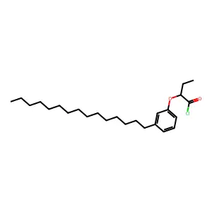 2-(3-十五烷基苯氧基)丁酰氯 structure