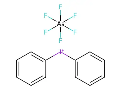 Diphenyliodonium hexafluoroarsenate(1-) structure