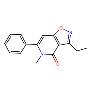 3-Ethyl-5-methyl-6-phenylisoxazolo[4,5-c]pyridin-4(5H)-one structure