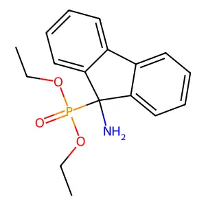 Phosphonic acid, (9-amino-9H-fluoren-9-yl)-, diethyl ester structure