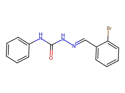 1-[(2-Bromophenyl)methylideneamino]-3-phenylurea structure