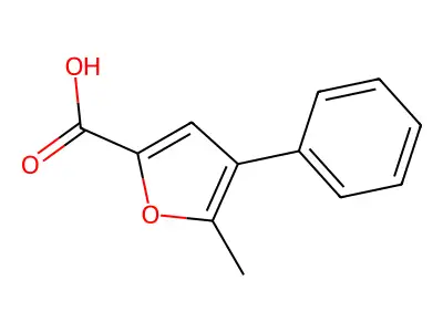 5-Methyl-4-phenylfuran-2-carboxylic acid structure
