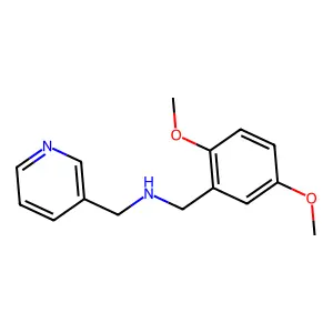 (2,5-Dimethoxy-benzyl)-pyridin-3-ylmethyl-amine structure