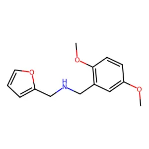(2,5-Dimethoxy-benzyl)-furan-2-ylmethyl-amine structure