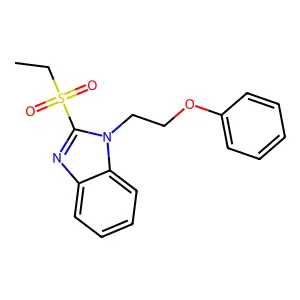 2-Ethylsulfonyl-1-(2-phenoxyethyl)benzimidazole structure