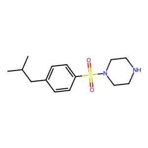 1-(4-Isobutyl-benzenesulfonyl)-piperazine structure