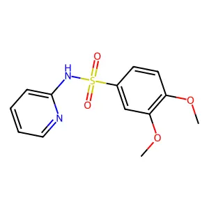 3,4-dimethoxy-N-pyridin-2-ylbenzenesulfonamide structure