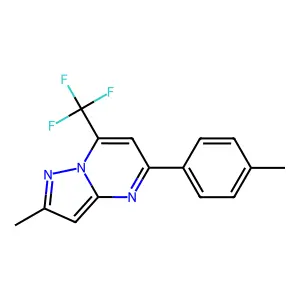 2-Methyl-5-(4-methylphenyl)-7-(trifluoromethyl)pyrazolo[1,5-a]pyrimidine structure
