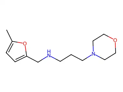 (5-Methyl-furan-2-ylmethyl)-(3-morpholin-4-yl-propyl)-amine structure