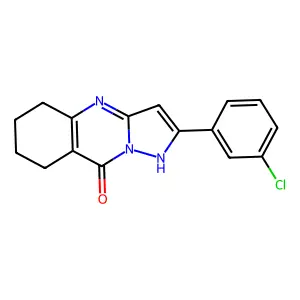 2-(3-Chlorophenyl)-5,6,7,8-tetrahydropyrazolo[5,1-b]quinazolin-9-ol structure