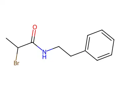 2-Bromo-N-phenethyl-propionamide structure