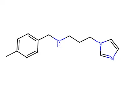 (3-Imidazol-1-yl-propyl)-(4-methyl-benzyl)-amine structure