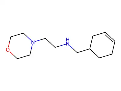 Cyclohex-3-enylmethyl-(2-morpholin-4-yl-ethyl)-amine structure