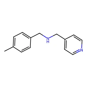 (4-Methyl-benzyl)-pyridin-4-ylmethyl-amine structure