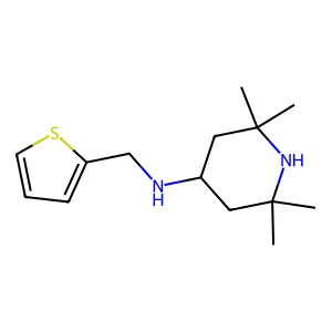 2,2,6,6-tetramethyl-N-(thiophen-2-ylmethyl)piperidin-4-amine structure