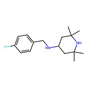 (4-Fluoro-benzyl)-(2,2,6,6-tetramethyl-piperidin-4-yl)-amine structure