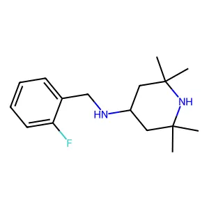 (2-Fluoro-benzyl)-(2,2,6,6-tetramethyl-piperidin-4-yl)-amine structure