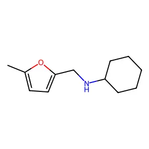 Cyclohexyl-(5-methyl-furan-2-ylmethyl)-amine structure