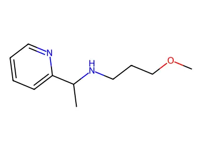(3-Methoxy-propyl)-(1-pyridin-2-yl-ethyl)-amine structure