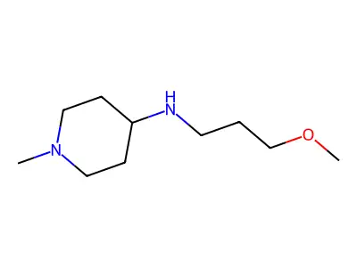N-(3-methoxypropyl)-1-methylpiperidin-4-amine structure