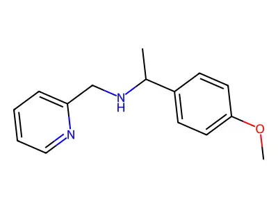 [1-(4-Methoxy-phenyl)-ethyl]-pyridin-2-ylmethyl-amine structure