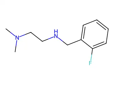 [2-(Dimethylamino)ethyl][(2-fluorophenyl)methyl]amine structure