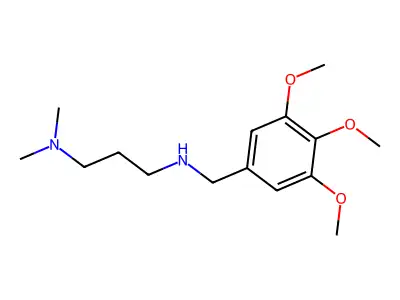 N,N-Dimethyl-N'-(3,4,5-trimethoxy-benzyl)-propane-1,3-diamine structure