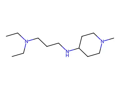 N,N-Diethyl-N'-(1-methyl-piperidin-4-yl)-propane-1,3-diamine structure
