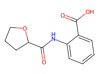 2-[(Tetrahydro-furan-2-carbonyl)-amino]-benzoic acid structure