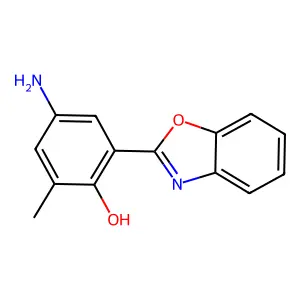 4-Amino-2-benzooxazol-2-yl-6-methyl-phenol structure