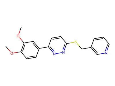 3-(3,4-Dimethoxyphenyl)-6-(pyridin-3-ylmethylsulfanyl)pyridazine structure
