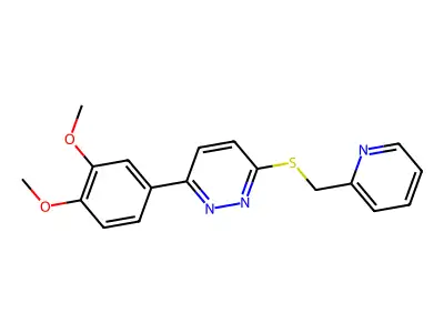 3-(3,4-Dimethoxyphenyl)-6-(pyridin-2-ylmethylsulfanyl)pyridazine structure