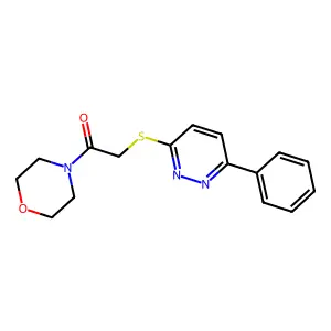 1-Morpholin-4-yl-2-(6-phenyl-pyridazin-3-ylsulfanyl)-ethanone structure