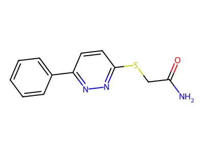 2-(6-Phenyl-pyridazin-3-ylsulfanyl)-acetamide structure
