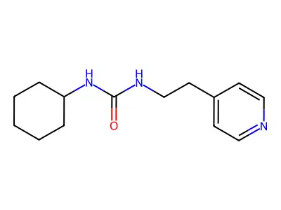 1-Cyclohexyl-3-[2-(pyridin-4-yl)ethyl]urea structure