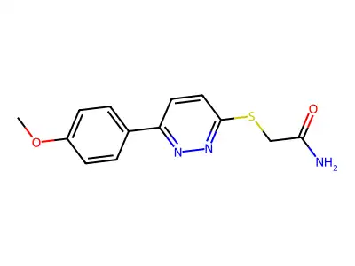 2-[6-(4-Methoxyphenyl)pyridazin-3-ylthio]acetamide structure