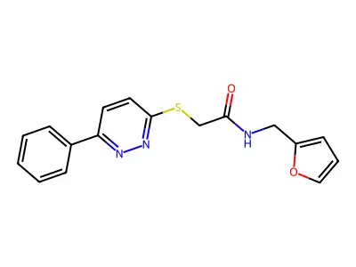 N-Furan-2-ylmethyl-2-(6-phenyl-pyridazin-3-ylsulfanyl)-acetamide structure