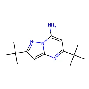 2,5-Di-tert-butylpyrazolo[1,5-a]pyrimidin-7-amine structure