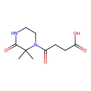 4-(2,2-Dimethyl-3-oxo-piperazin-1-yl)-4-oxo-butyric acid structure