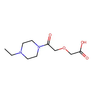 2-(2-(4-Ethylpiperazin-1-yl)-2-oxoethoxy)acetic acid structure