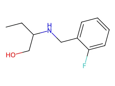 2-(2-Fluoro-benzylamino)-butan-1-ol structure