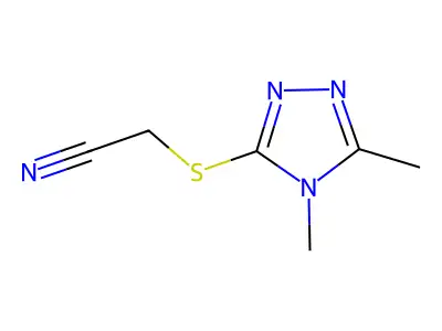 2-[(4,5-Dimethyl-1,2,4-triazol-3-yl)sulfanyl]acetonitrile structure