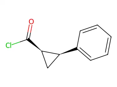 Cyclopropanecarbonyl chloride, 2-phenyl- structure