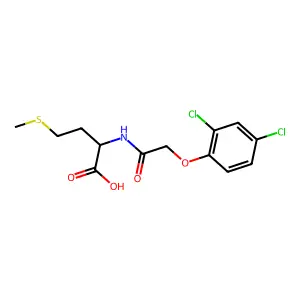 Methionine, N-[2-(2,4-dichlorophenoxy)acetyl]- structure