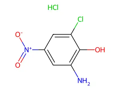 (3-氯-2-羟基-5-硝基苯基)氯化铵 structure