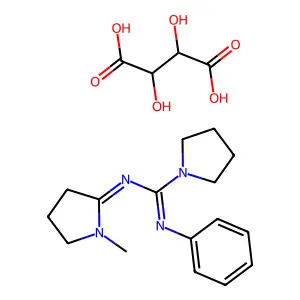 Pirogliride Tartrate structure