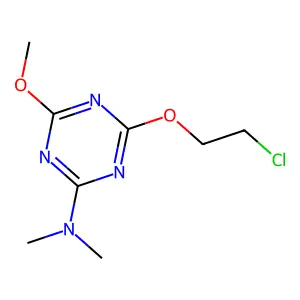 4-(2-Chloroethoxy)-6-methoxy-N,N-dimethyl-1,3,5-triazin-2-amine structure
